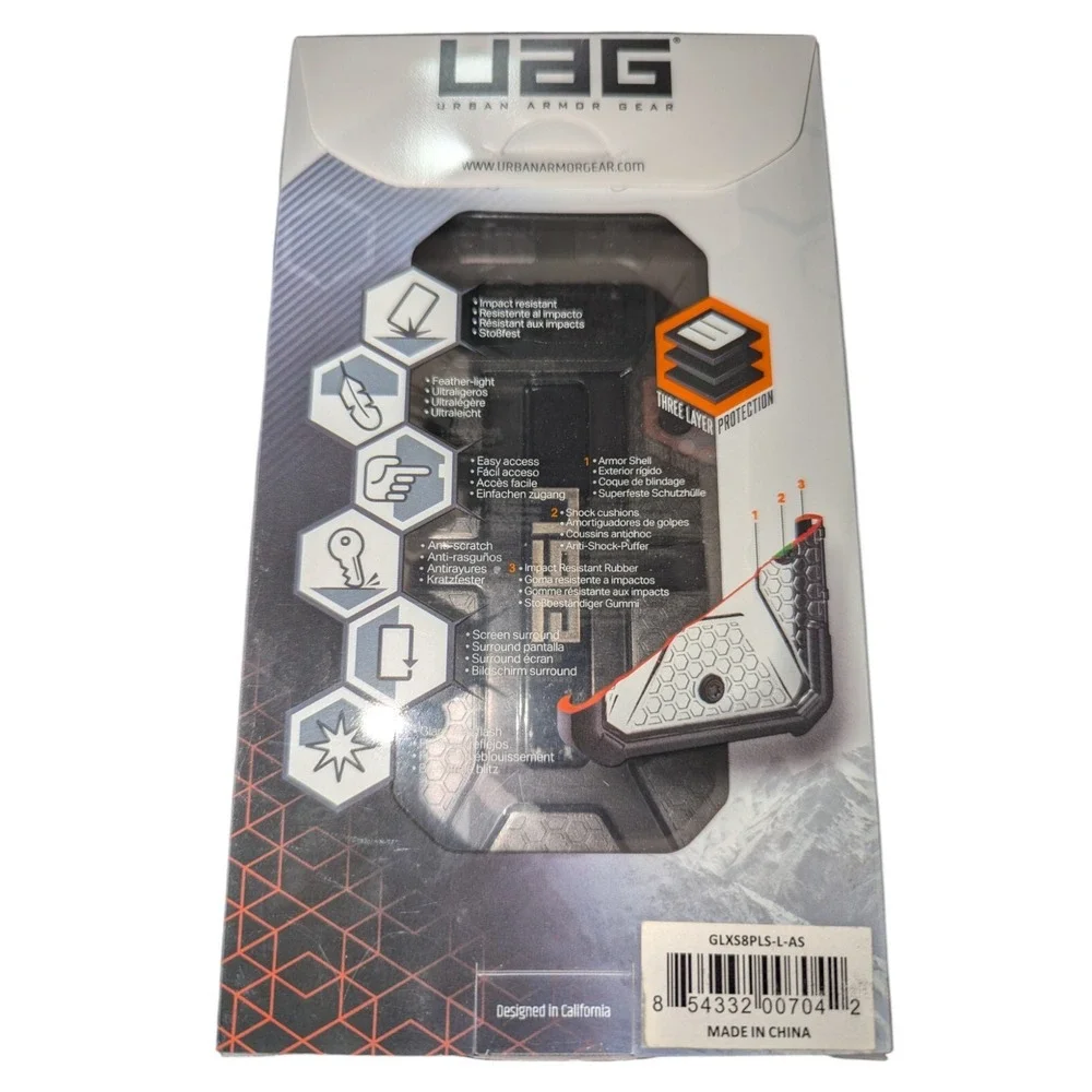 W9. UAG (Urban Armor Gear) PLASMA Series Case for Samsung Galaxy S8+ Ash (Smoke)